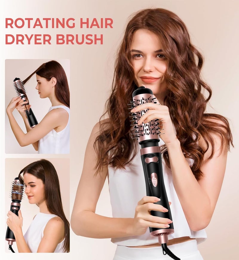 OKWRAP Hair Dryer Brush, 3-in-1 Rotating Round Hot Air Brush - Image 4